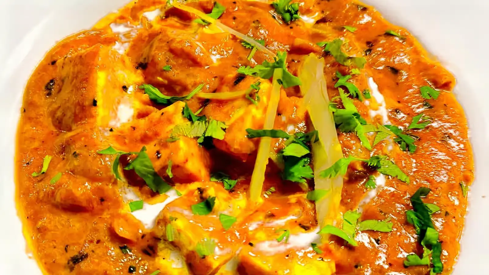 Delicious paneer butter masala at Spicy Delight Indian Bistro & Bar in Edmonton, AB